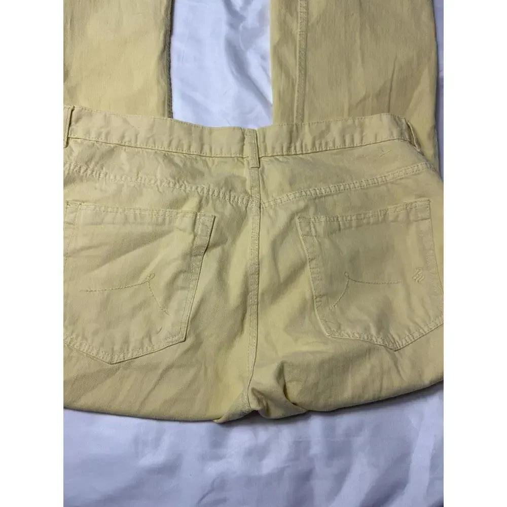 Rocawear‎ Jeans Mens Light Yellow Washed Straight Fit Cotton Size W40